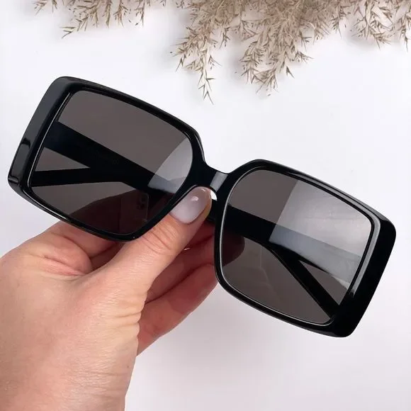 NEW Saint Laurent New Wave SL451 001 Black Oversized Square Women Sunglasses Saint Laurent | Accessories | New Saint Laurentnew Wave Sl45  main image 3